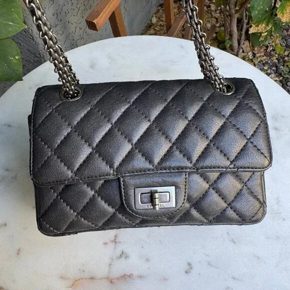 Chanel Mini Reissue 2.55 Single Flap Quilted Leather Crossbody - Picture 2 of 15